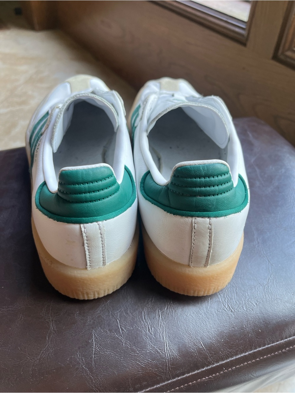 adidas Samba White Green Gum Men’s Sneakers SZ 7